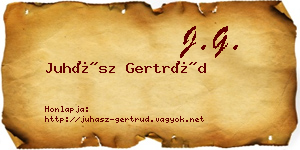 Juhász Gertrúd névjegykártya