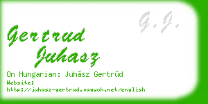 gertrud juhasz business card