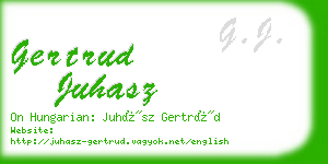 gertrud juhasz business card